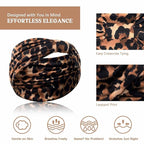 Wide Headbands for Women Knotted No Slip Head Bands Soft Turban Headband Hair Accessories Boho African Solid Color Head Wraps for Women Yoga Workout Pack of 6