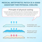 40 Sheets Fever Patches for Kids - Hot Weather Cooling Gel Patches for Adults - Headache Patches - Forehead Fever Cool Pads