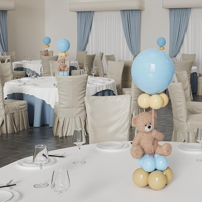 YALLOVE 10-Pack 23.6-Inch Clear Acrylic Balloon Centerpiece Stands | Tabletop - Image 6
