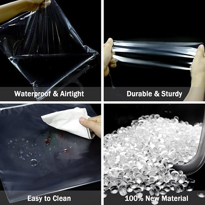24 Pack Hanging Storage Bags, Large Hook 10 x 12.5-inch Clear Plastic Bags - Image 5