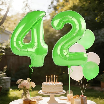 40 Inch Number 42 Balloons for 42nd Birthday Party Decorations, 0-100 Fruit - Image 3
