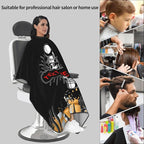 Custom Barber Cape for Men Personalized Professional Hair Cutting Cape with Text for Home Salon Barbershop