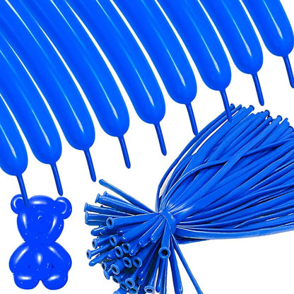 Blue 260 long Balloons 100 Pack Dark Blue Modeling Long Magic Balloons by ASIYUHY