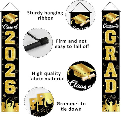 Graduation Decorations 2026 Porch Banner, Congrats Grad Decorations - Image 3