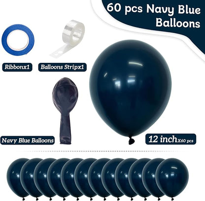 Navy Blue Balloons, Graduation, Baby Shower, Anniversary, Engagement and - Image 2