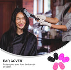 3 Pairs Earmuffs Silicone Ear Dryer Ear Protectors for Hairdressing Hair Perm Dye Highlight