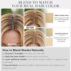 Root Touch Up Hair Color – 3 Color Blendable Hairline Powder for Gray Coverage, Root Cover Up & Thinning Edges – 48H Sweat Resistant, Natural Finish for Women & Men – Blonde