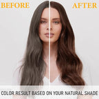 Coffee Hair Dye Shampoo 3-in-1, Magic Hair Color - 100% Gray Coverage, Natural Bubble Plant for Women Men, Brown Colors in Minutes, Champu Para Canas