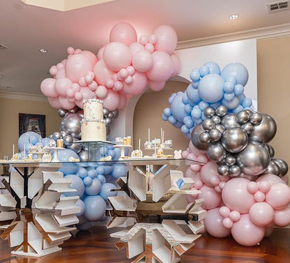 140Pcs Gender Reveal Balloon Garland Arch Kit - Image 5
