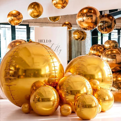 6 Pcs Giant Metallic Party Balloons, Birthday Wedding Baby Shower Christmas by Unknown