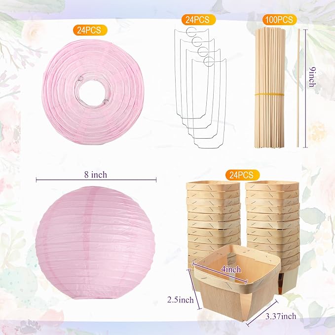24 Set Hot Air Balloon Table Centerpieces Baby Shower Party Decoration Paper - Image 2