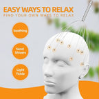 YEZY Head Massager 20 Fingers Head Scratcher Scalp Massager, Back Scratcher, Stocking Stuffers for Scalp Massage Back Massage (Silvery)