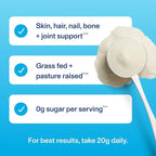 Vital Proteins Collagen Peptides Powder - Grass Fed Collagen Peptides for Hair, Nail, Skin, Bone & Joint Health, Unflavored, 14.3oz