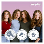 MopTop Curly Hair Gel Custard - Styling Gel for Moisturizing and Defining Soft Curls, Lightweight and Anti Frizz, Curly Hair Products for Waves, Coils & Kinks (Citrus Kumquat, 16oz)
