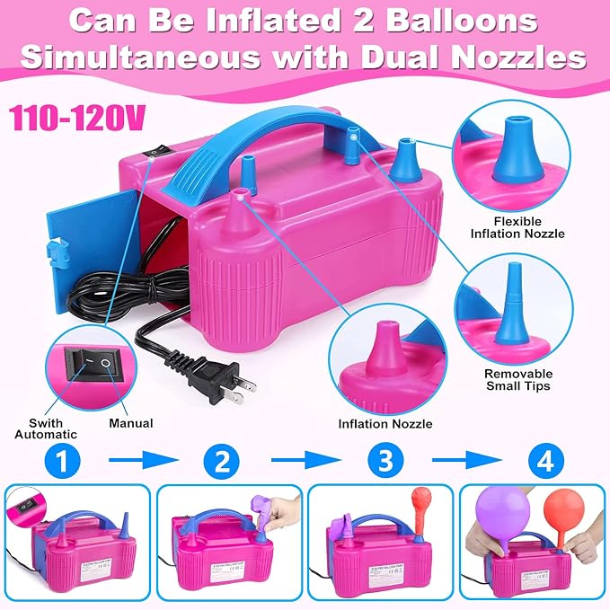 Balloon Arch Kit and Balloon Pump Electric, 10ft Wide Adjustable Balloon Arch - Image 3