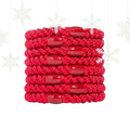 Red Hair Ties for Thick Hair, Grab & Go Ponytail Holders, 8 Bright Red Hair Bands, Thick No-Crease Bands with Strong Hold, Damage-Free Design, Bold Classic | L. Erickson