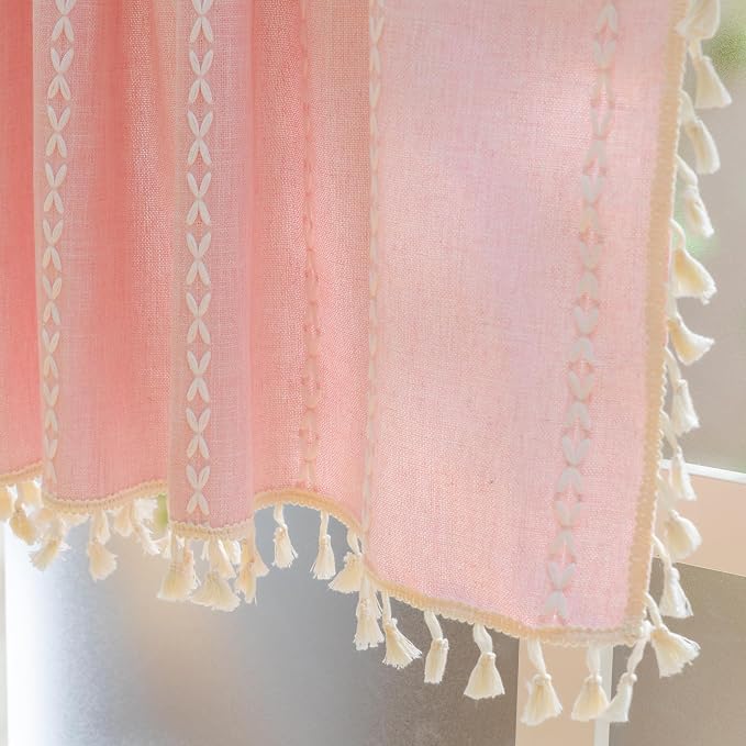 Sutuo Home Boho Valance Curtains - Image 6