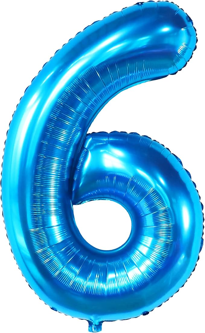KatchOn Giant Blue Number 6 Balloon by KatchOn