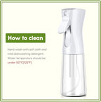 Mistifi Oliver Oil Sprayer for cooking, Spray bottle 12oz, Non-Aerosol Refillable Dispenser Oil Mister FS604 Salad Style