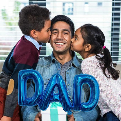 Blue Dad Balloons Letter Balloon Father's Day Balloon Conjoined Dad Foil - Image 7