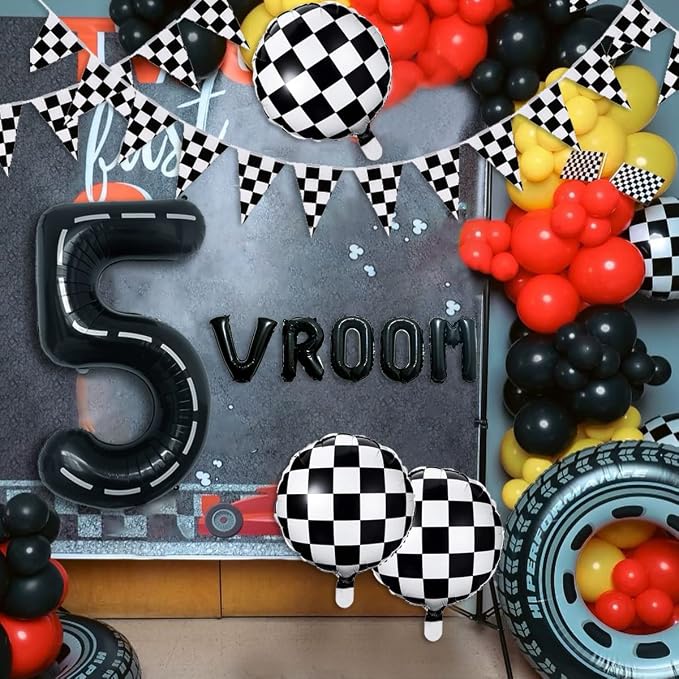 134pcs Balloons Race Car Birthday Party Supplies Decorations - Image 5