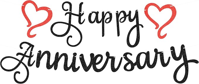 Pre-Strung Happy Anniversary Banner by EONNCNT
