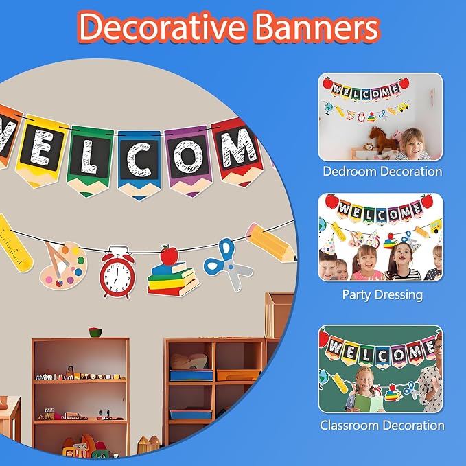 Welcome Back to School Banner Set Classroom Decor First Day Back to School - Image 2