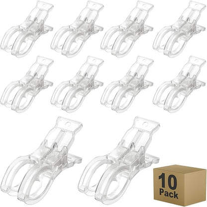 Muitcdo 10 Pack Balloon Arch Clips, Large Clear Spring Clamps by MuitcdoDirect-BestChoice
