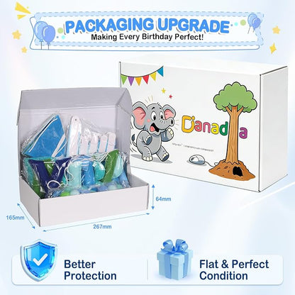 3D Happy Birthday Banner, Pre-Strung Felt Party Decorations | Ready-to-Hang 3D - Image 4