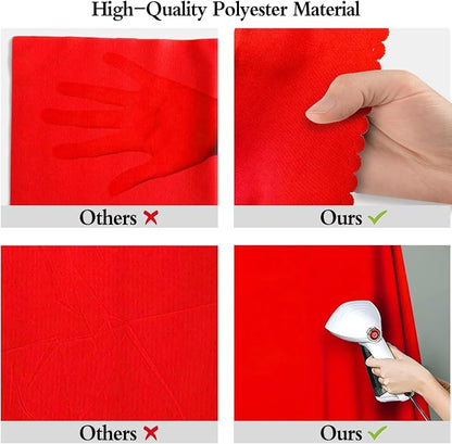 Red Photography Backdrop for Photoshoot, Fabric 10x10ft | Polyester Studio - Image 6