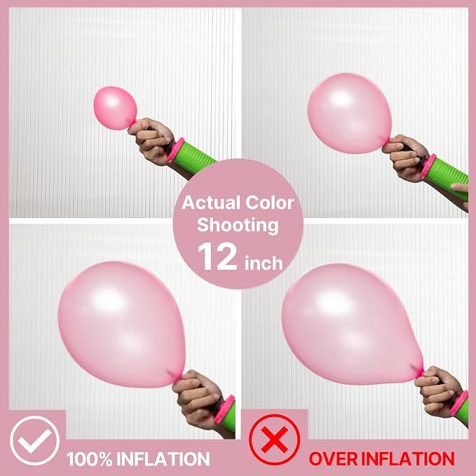 PartyWoo Pearl Pink Balloons 50pcs Light Pastel Baby Pink Color | 12 Inch - Image 3