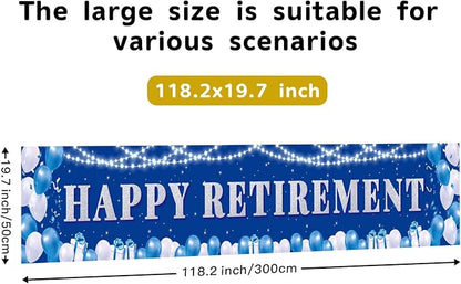 Large Happy Retirement Yard Sign Banner - Image 2