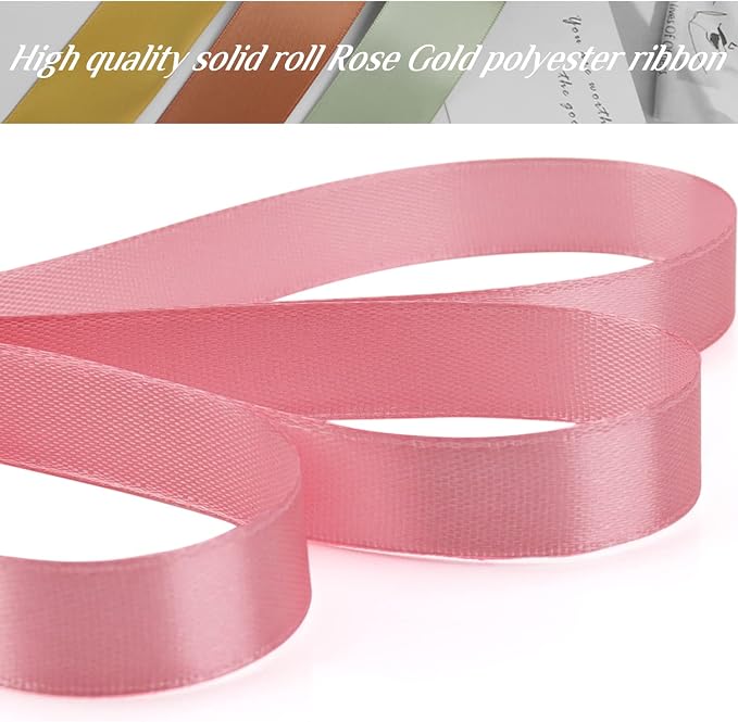 Nsilu 1/2 inch, Rose Gold Ribbon - Image 4