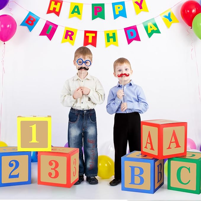 Zhanmai 6 Pcs ABC and 123 Balloon Boxes - Image 6
