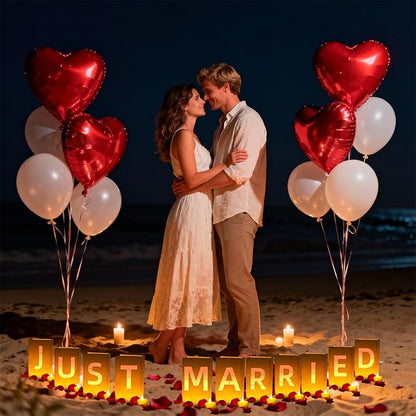 Just Married Light Up Letters, Include Light up Letters, - Image 6
