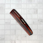 #8 Handmade Wide Narrow Tooth Comb Tortoise Havana Acetate Thick Coarse Curly Thin Fine Straight Hair Detangling Parting Grooming Teasing Styling Hairdresser Barber Hairdressing Wet Dry Pocket
