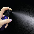 2oz Blue Glass Spray Bottles,Empty Small Perfume Travel Refillable Reusable Fine Mister Spray Bottle for Hair,Cleaning Solutions,Aromatherapy and Essential Oil with Extra Nozzle(2 Pack)