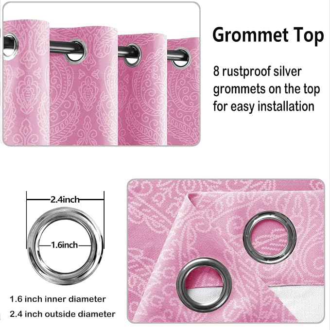 DWCN Ombre Blackout Curtains for Bedroom - Image 3