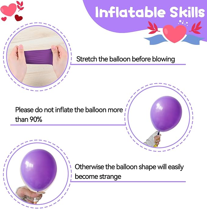Pink Purple Black Balloons - Image 3