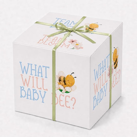 Baby Bee Gender Reveal Box, Large Balloon Surprise Box by Rainbow+Moments