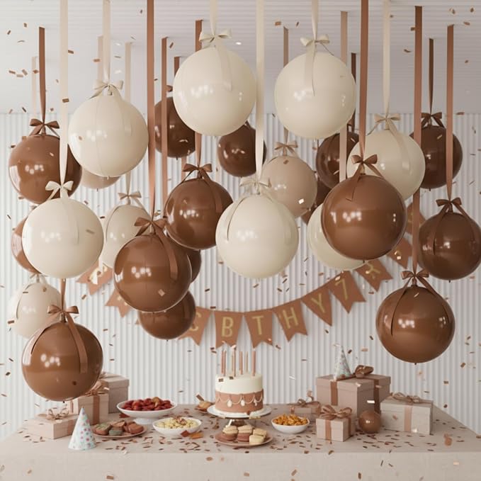 Jenaai 30 Set Round Foil Balloons Bulk 22 Inch 4d Metallic Giant Balloons Set - Image 7