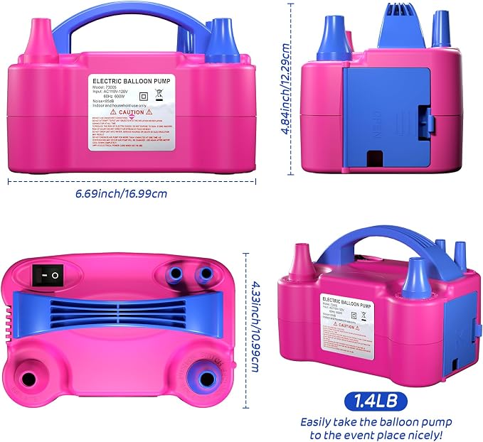 Electric Balloon Pump for Party Decorations – Portable Inflator, Auto Shutoff - Image 5
