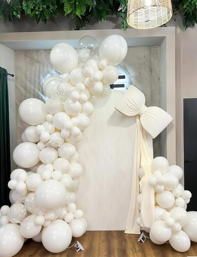 White Balloons, 12 Inch White Latex Balloon - Image 7
