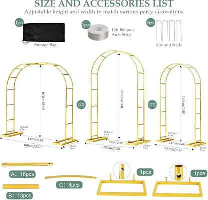 WellSign Wedding Arch 6.6FTx3.5FT Garden Trellis - Image 4