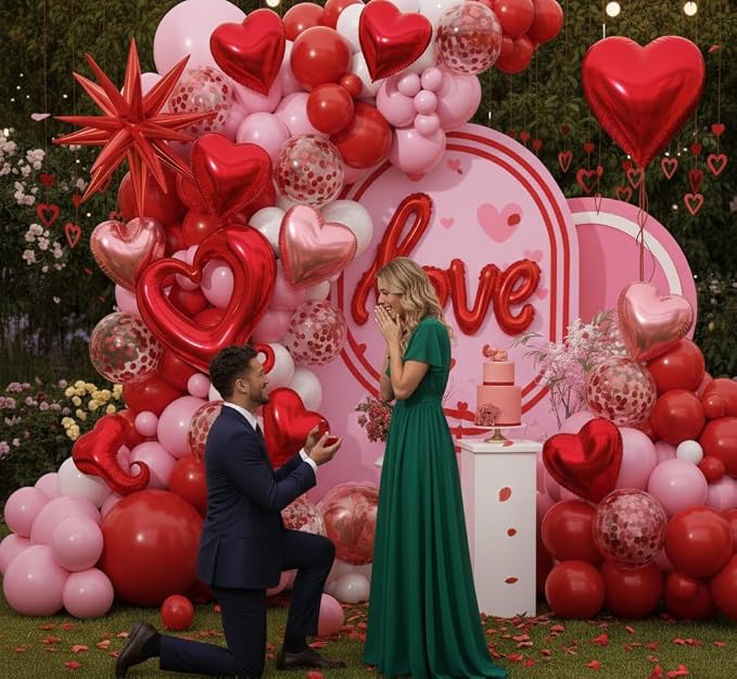 171pcs Valentines Day Balloons Garland Arch Kit - Image 6