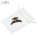 Camila Paris CP2604 French Hair Clip for Women Thick Hair for Long Curly Wavy Hair, Girls Hair Claw Clips Jaw, Durable Styling Big Claw Clip for Thick Hair, Strong Hold No Slip Grip, Made in France