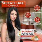 Batana Oil - Pure, Unrefined and Cold Pressed - Volumizing Hair Treatment for Women and Men - Hydrating Nourishment for Dry, Broken and Brittle Split Ends - Deep Hydration and Moisture Hair Mask