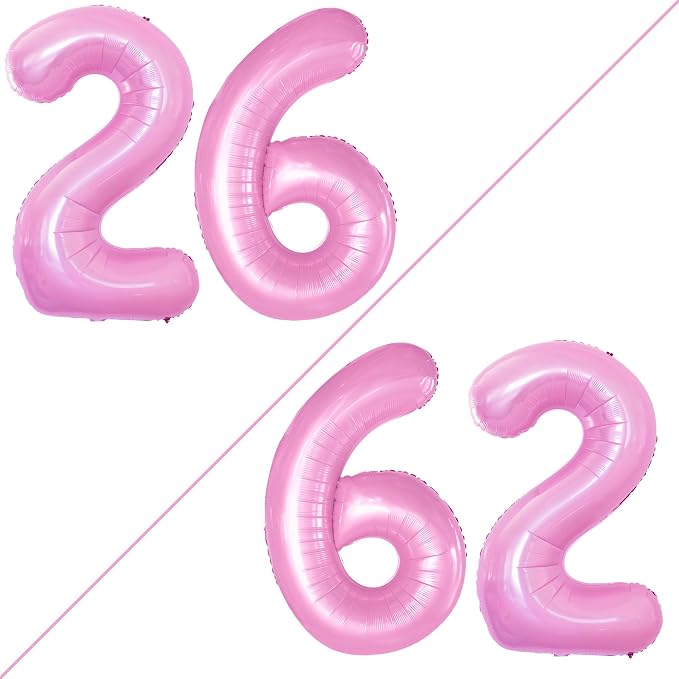 Number 26 Balloons for 26th Birthday Party Decorations, 42 Inch Jumbo Foil - Image 2