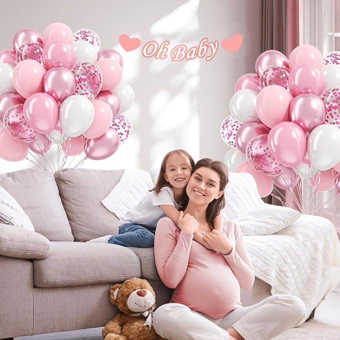 Light Pink and White Balloons - Image 6
