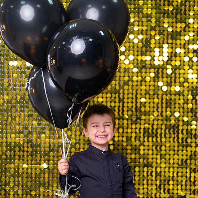 Black Balloons Party Decorations 10 Pack 36 inch Round Halloween Latex Balloons - Image 6